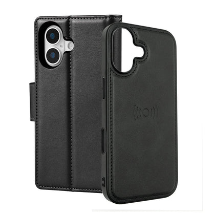 Hanman 2 in 1 Detachable Magnetic Flip Leather Wallet Cover Case for iPhone 17