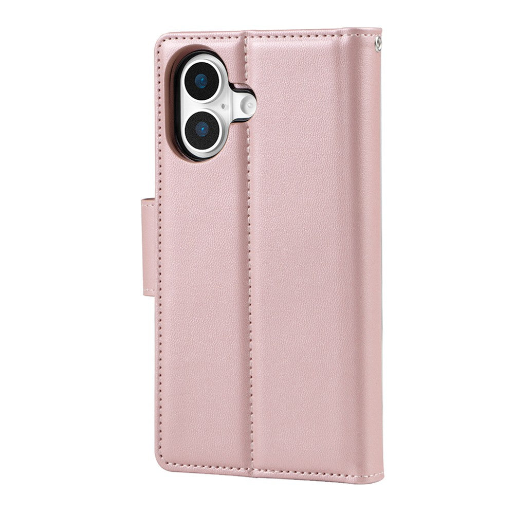 Hanman 2 in 1 Detachable Magnetic Flip Leather Wallet Cover Case for iPhone 17