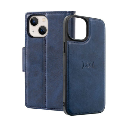 Hanman 2 in 1 Detachable Magnetic Flip Leather Wallet Cover Case for iPhone 15
