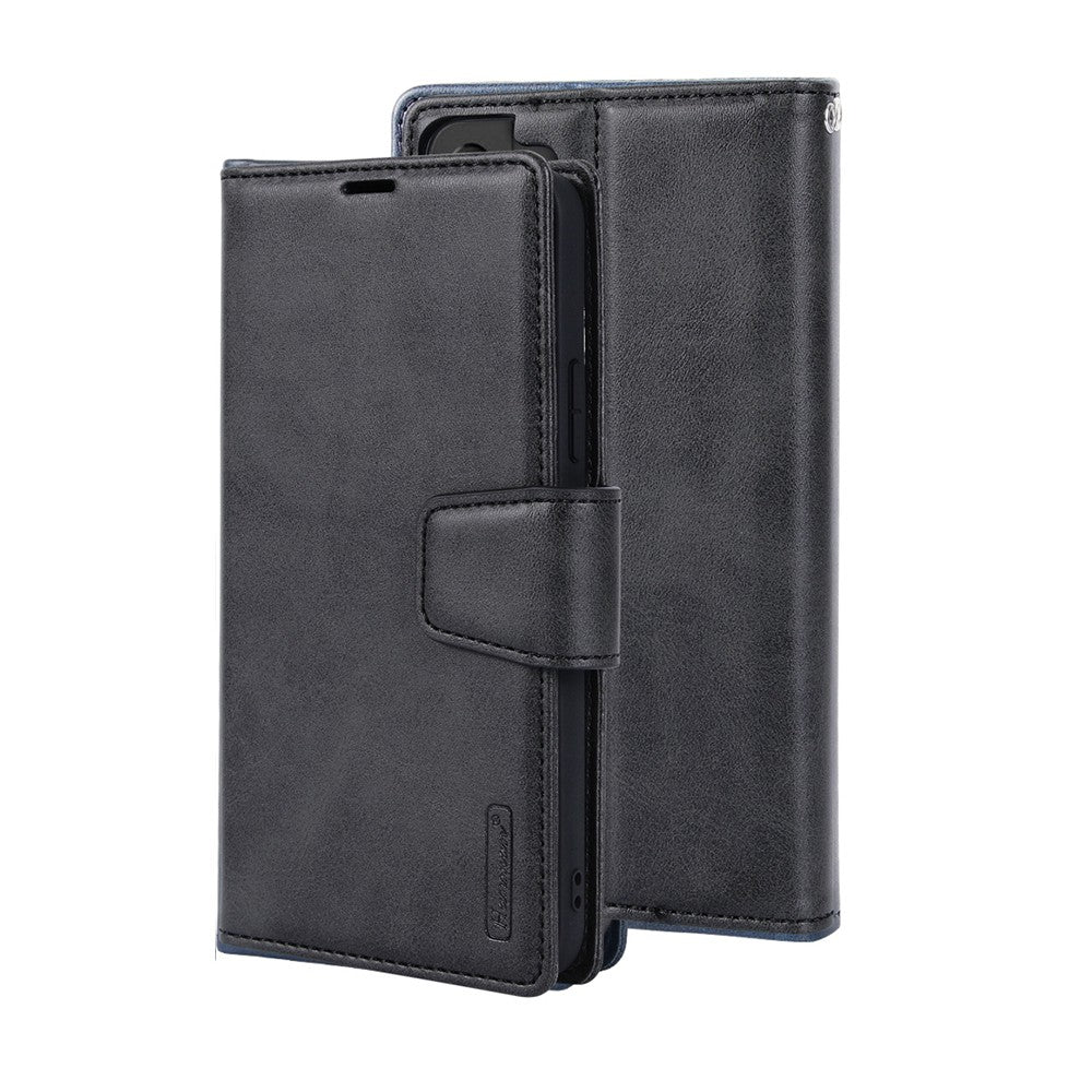 Hanman 2 in 1 Detachable Magnetic Flip Leather Wallet Cover Case for Samsung Galaxy S22 Ultra
