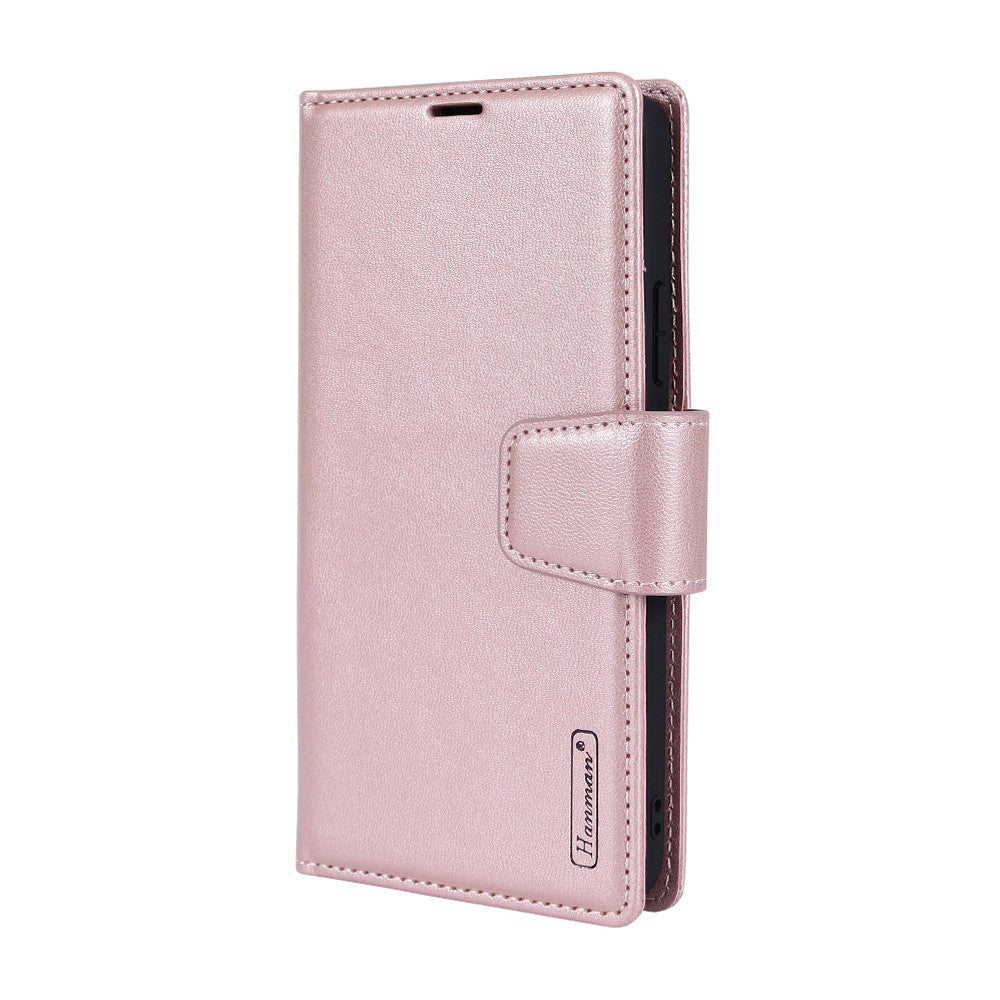 Hanman 2 in 1 Detachable Magnetic Flip Leather Wallet Cover Case for Samsung Galaxy S25 FE