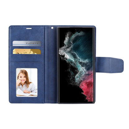 Hanman 2 in 1 Detachable Magnetic Flip Leather Wallet Cover Case for Samsung Galaxy S25 Edge
