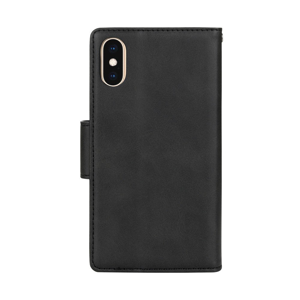 Hanman 2 in 1 Detachable Magnetic Flip Leather Wallet Cover Case for iPhone X / XS