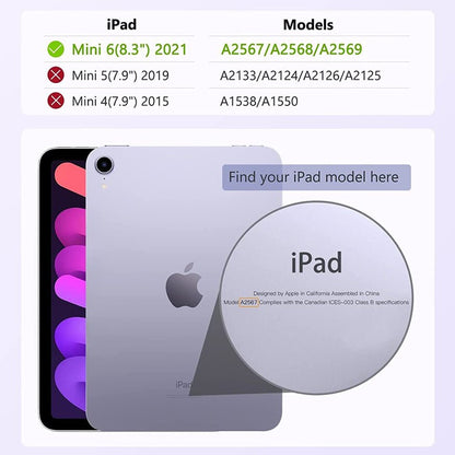 Soft TPU Back Shell Slim Cover Case with Auto Sleep / Wake for iPad Mini 6 / Mini 7