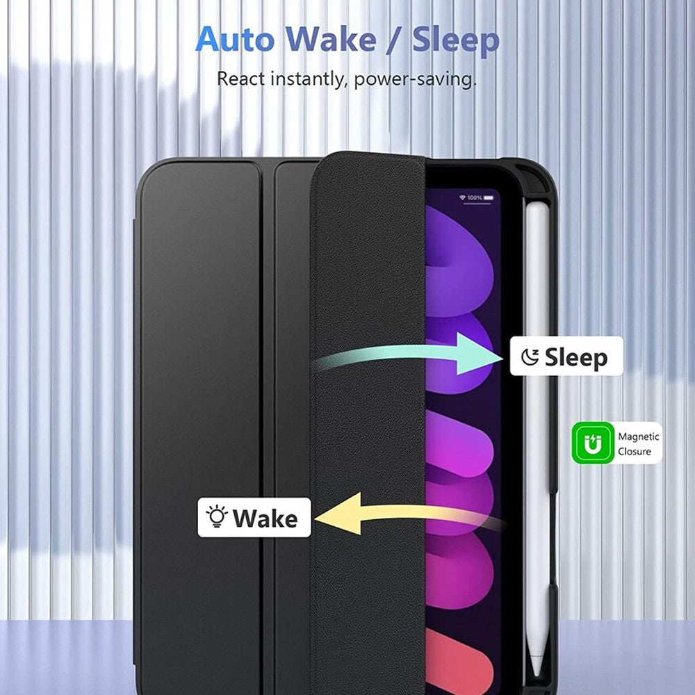 Soft TPU Back Shell Slim Cover Case with Auto Sleep / Wake for iPad Mini 6 / Mini 7