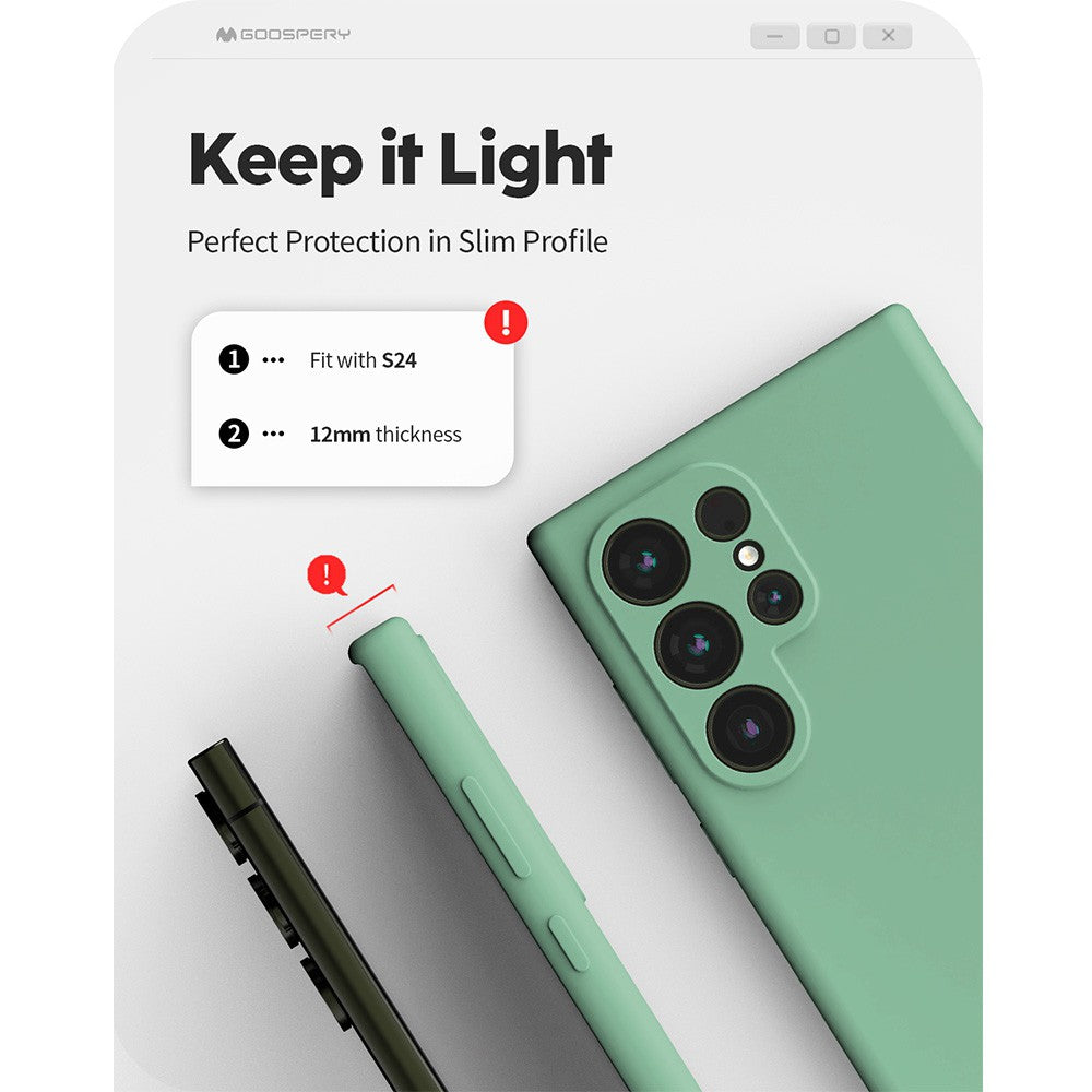 Mercury Silicone Cover Case for Samsung Galaxy S25 FE