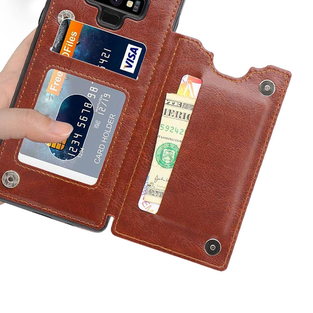 Back Flip Leather Wallet Cover Case for Samsung Galaxy Note 9