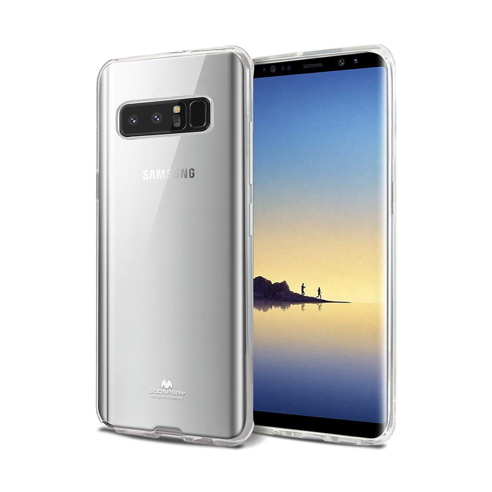 Mercury Transparent Jelly Case Cover for Galaxy Note 8