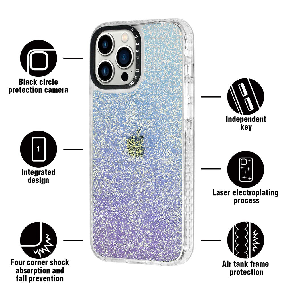 Picasus Laser Iridescent Transparent Cover Case for iPhone 14 Plus