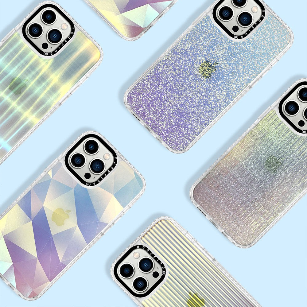 Picasus Laser Iridescent Transparent Cover Case for iPhone 14 Plus