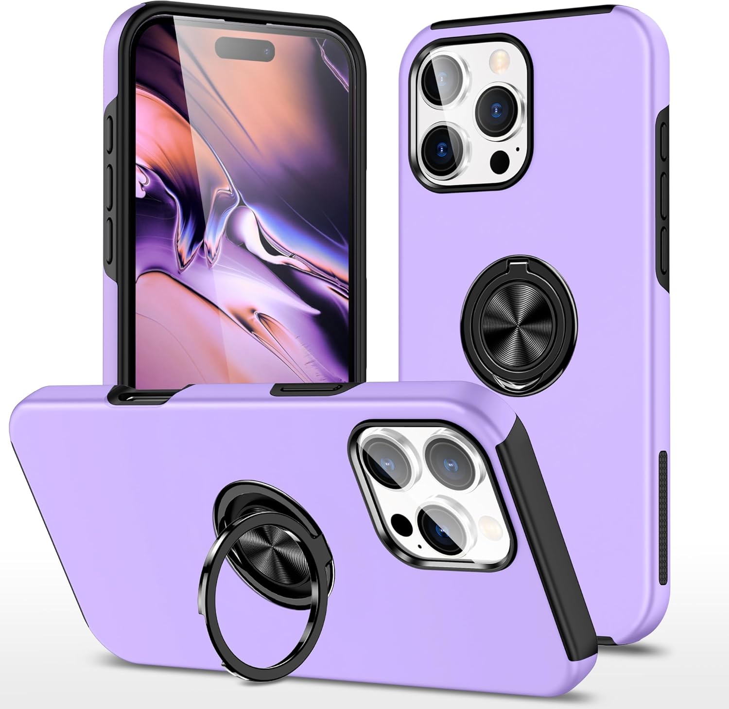 Magnetic Ring Holder Shockproof Cover Case for iPhone 11