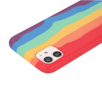 Rainbow Liquid Silicone Case Cover for iPhone XS Max