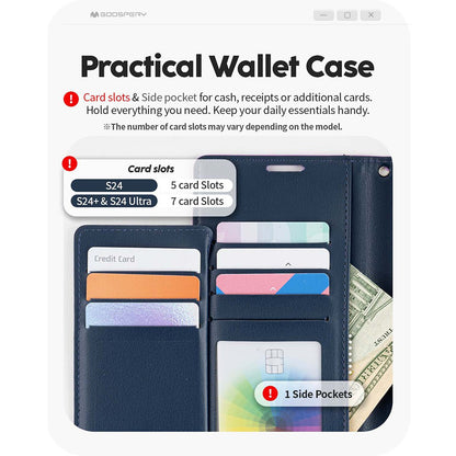 Mercury Rich Diary Case for Samsung Galaxy S24 Plus