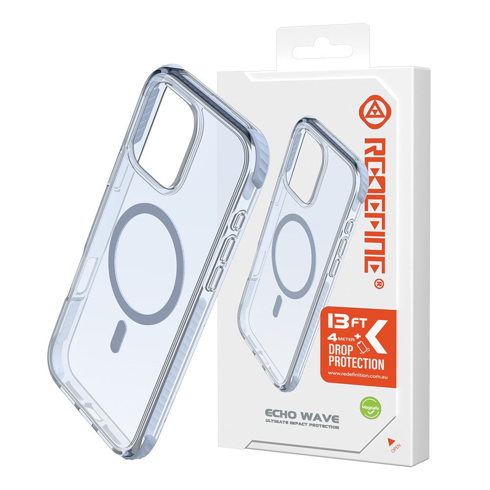 REDEFINE Echo Wave Ultimate Impact Protection Transparent Case for iPhone 16