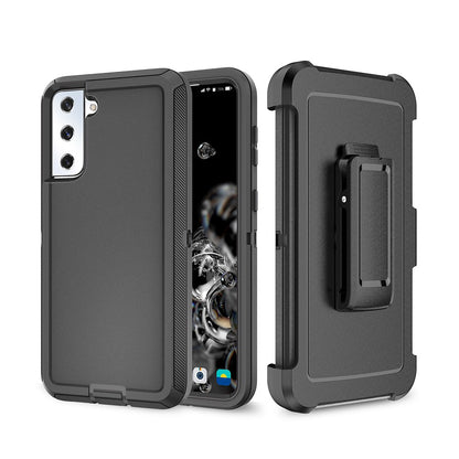 Shockproof Robot Armor Hard Plastic Case with Belt Clip for Samsung Galaxy S21 FE 5G