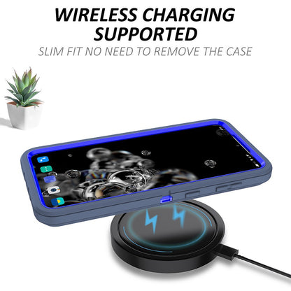 Shockproof Robot Armor Hard Plastic Case with Belt Clip for Samsung Galaxy S21 FE 5G