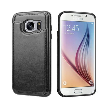 Back Flip Leather Wallet Case Cover for Samsung Galaxy S7
