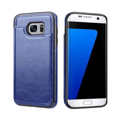 Back Flip Leather Wallet Case Cover for Samsung Galaxy S7 Edge