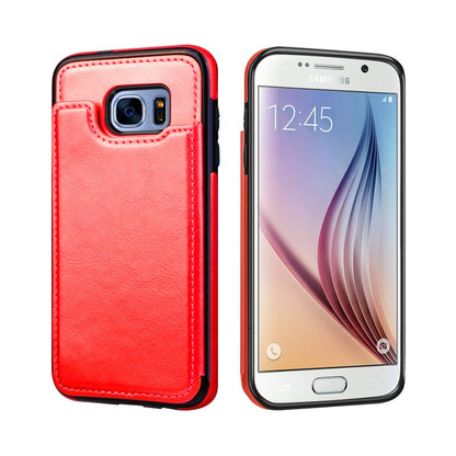 Back Flip Leather Wallet Case Cover for Samsung Galaxy S7 Edge