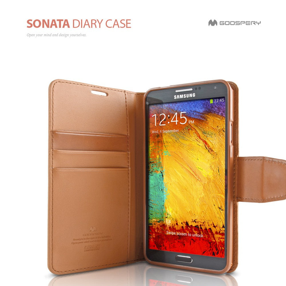 Mercury Sonata Diary Cover Case for Samsung Galaxy Note 8