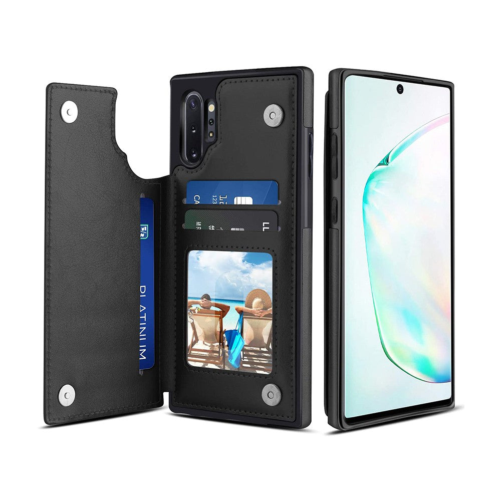 Back Flip Leather Wallet Cover Case for Samsung Galaxy Note 10 Plus