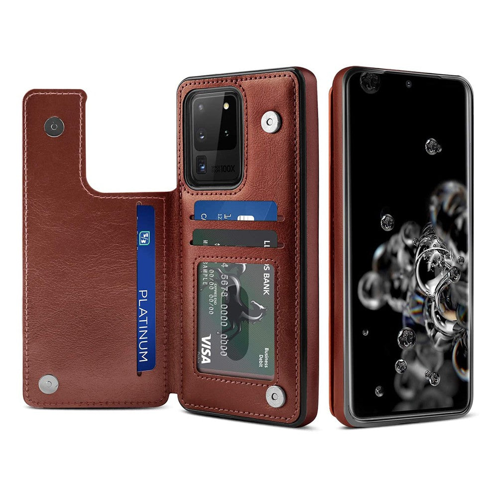 Back Flip Leather Wallet Cover Case for Samsung Galaxy S20 Ultra