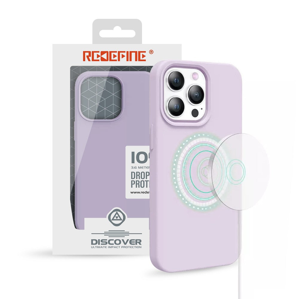 REDEFINE Liquid Silicone Case Cover with Magnetic Ring for iPhone 13 / 14 Magsafe