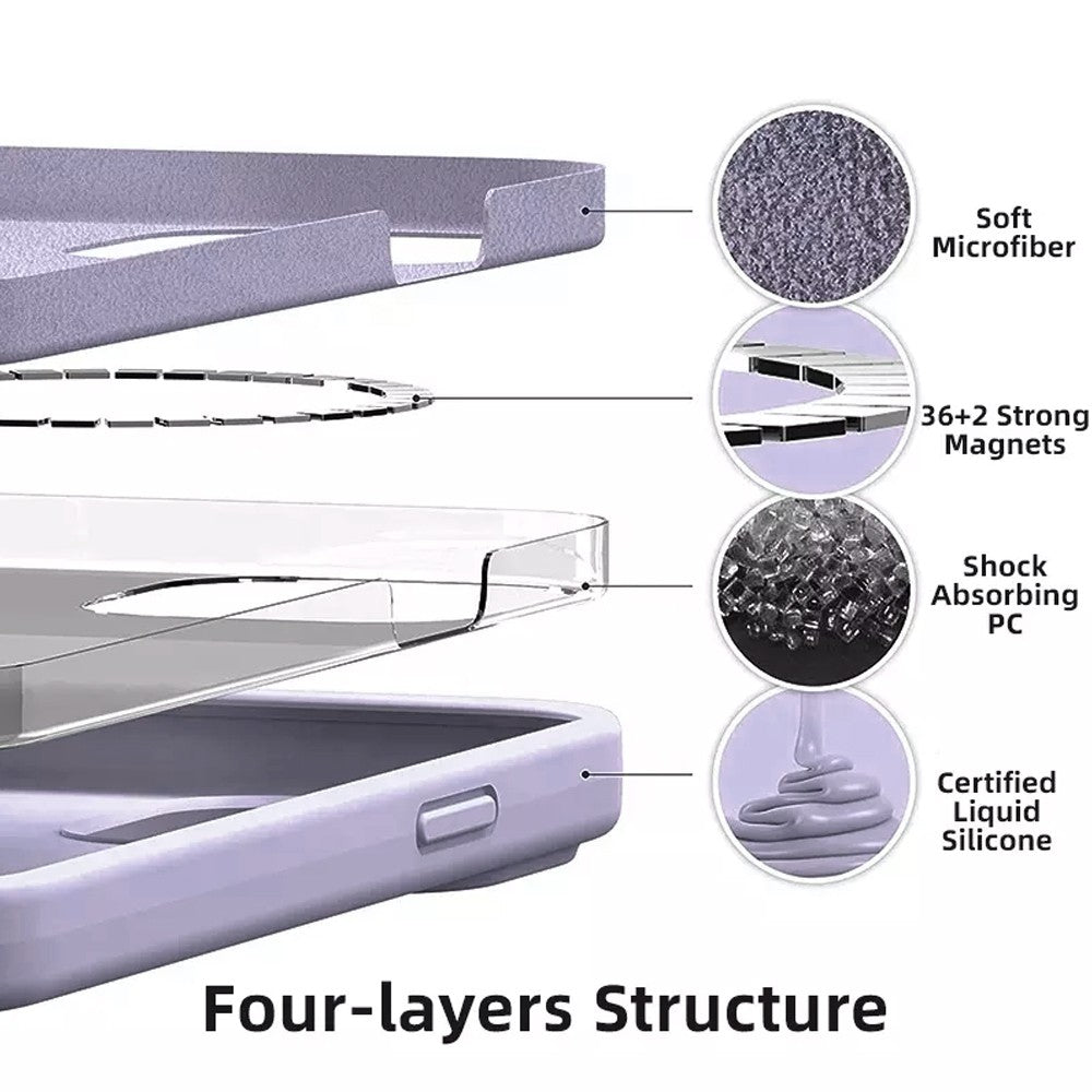 REDEFINE Liquid Silicone Case Cover with Magnetic Ring for iPhone 14 Pro Magsafe