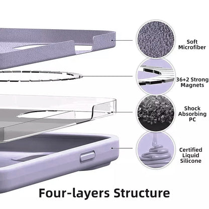 REDEFINE Liquid Silicone Case Cover with Magnetic Ring for iPhone 14 Pro Max Magsafe