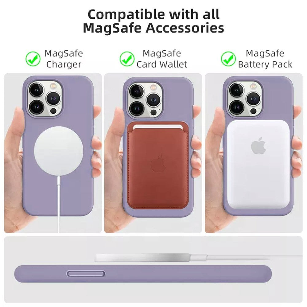 REDEFINE Liquid Silicone Case Cover with Magnetic Ring for iPhone 14 Plus Magsafe