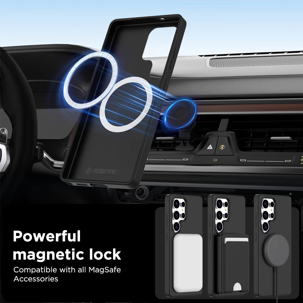 REDEFINE Liquid Silicone Case Cover with Magnetic Ring for Samsung Galaxy S25 Ultra (MagSafe)