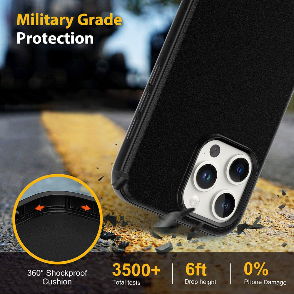 Hybrid Beatles Shockproof Case Cover with Magnetic Ring for iPhone 16