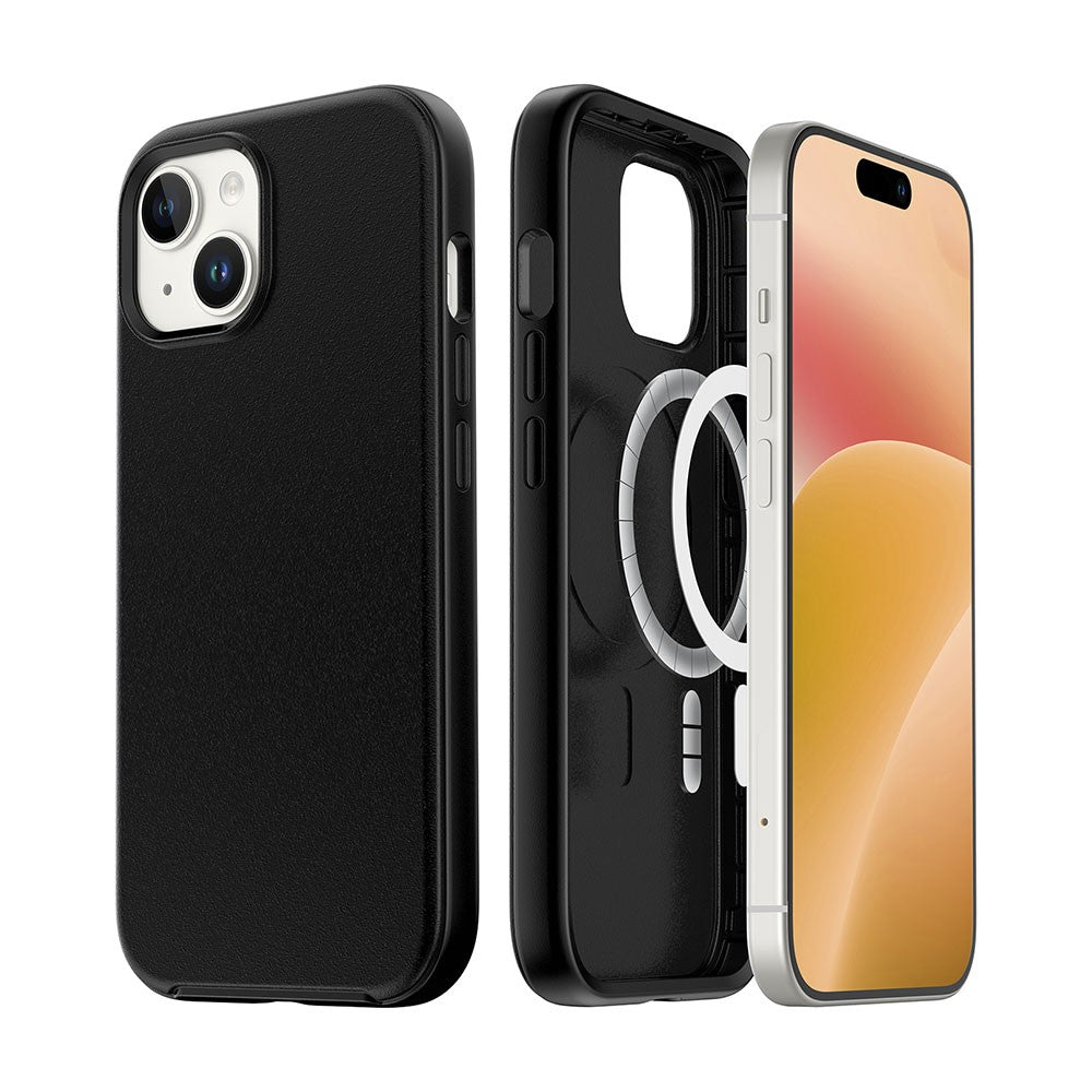 Hybrid Beatles Shockproof Case Cover with Magnetic Ring for iPhone 14 Plus/ 15 Plus