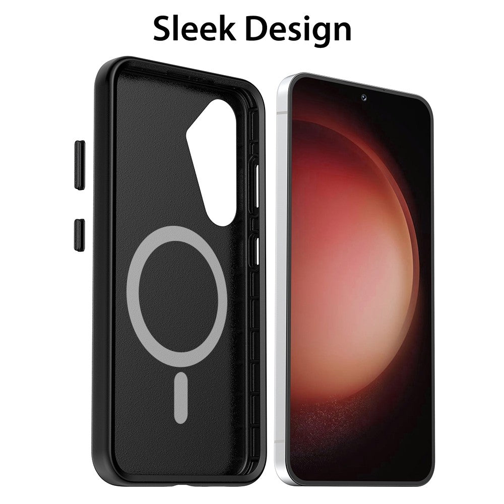 Hybrid Beatles Shockproof Case Cover with Magnetic Ring for Samsung Galaxy S24 / S25