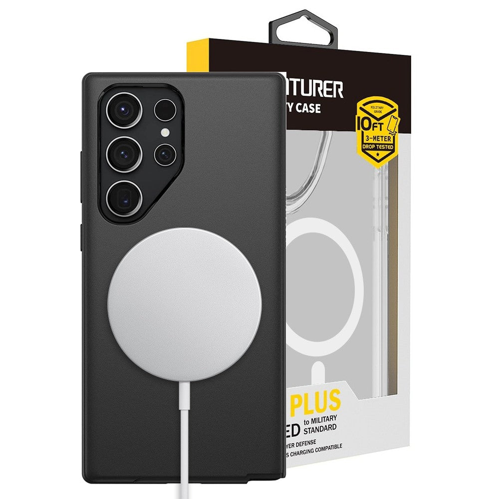 Hybrid Beatles Shockproof Case Cover with Magnetic Ring for Samsung Galaxy S25 Ultra