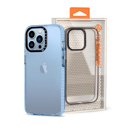 Transparent Candy Color Frame Shockproof Cover Case for iPhone 14 Plus