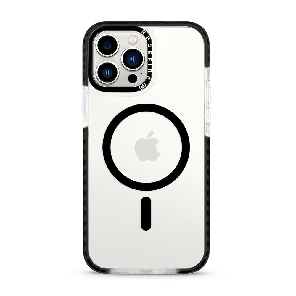 Transparent Candy Color Frame Shockproof Magsafe Case for iPhone 12 Pro Max