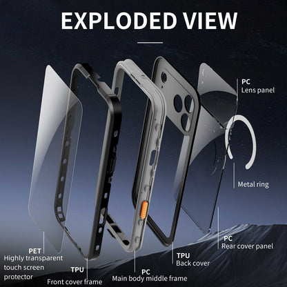 Redpepper Dot+ IP68 Waterproof Case with Magnetic Ring for iPhone 17 Pro Max Magsafe