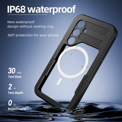 Redpepper Dot+ IP68 Waterproof Case with Magnetic Ring for Samsung Galaxy S24 / S25
