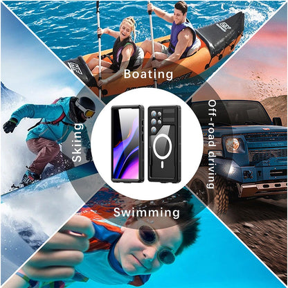 Redpepper Dot+ IP68 Waterproof Case with Magnetic Ring for Samsung Galaxy S25 Ultra