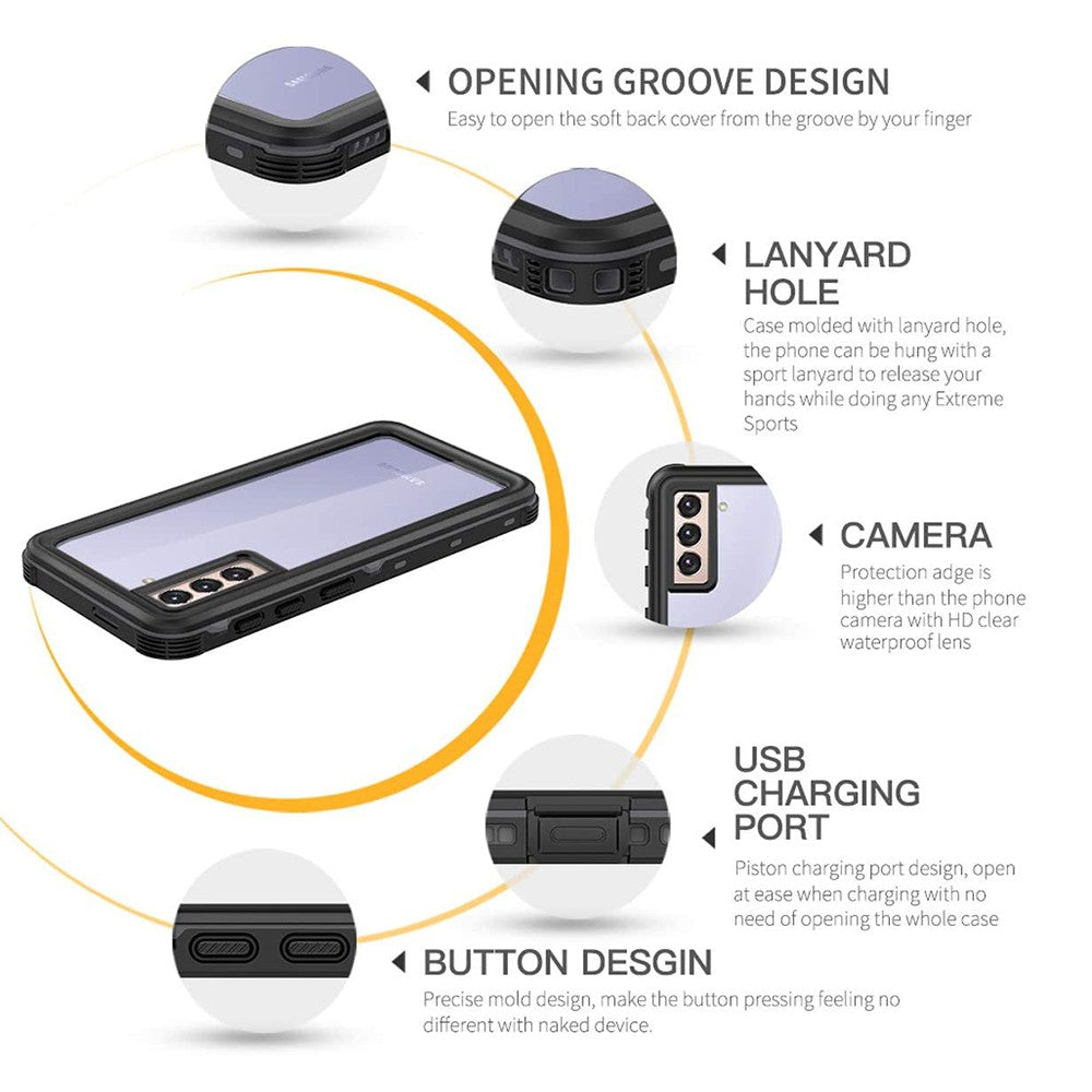 Redpepper Dot+ IP68 Waterproof Cover Case for Samsung Galaxy S21