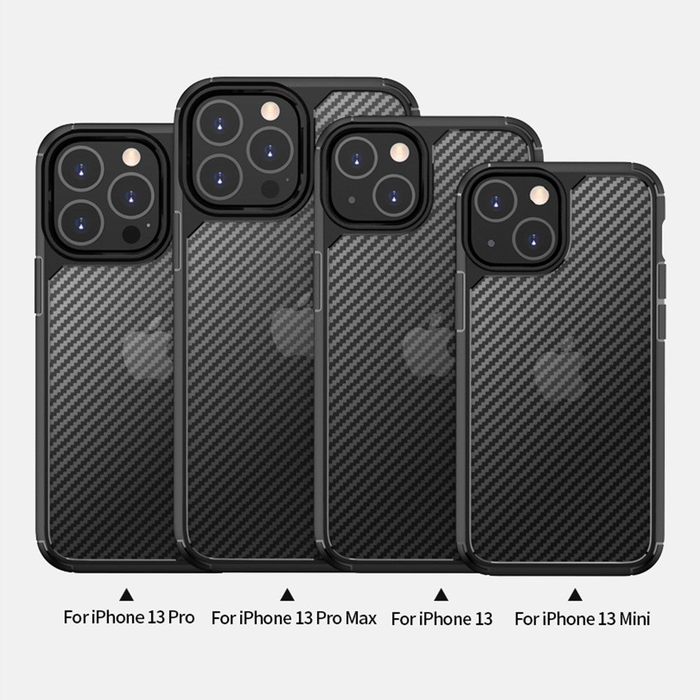 Carbon Fiber Hard Shield Case Cover for iPhone 13