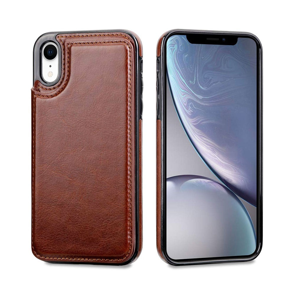 Back Flip Leather Wallet Cover Case for Apple iPhone XR