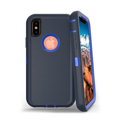 Shockproof Robot Armor Hard Plastic Case with Belt Clip for iPhone X/XS