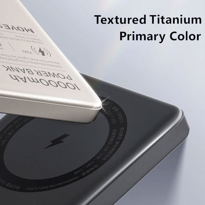 MOVE SPEED S10 Ultra-thin Titanium Magnetic Power Bank 10000mAh