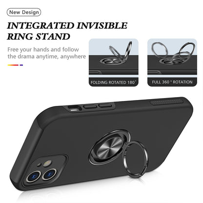 Magnetic Ring Holder Shockproof Cover Case for iPhone 12 / 12 Pro