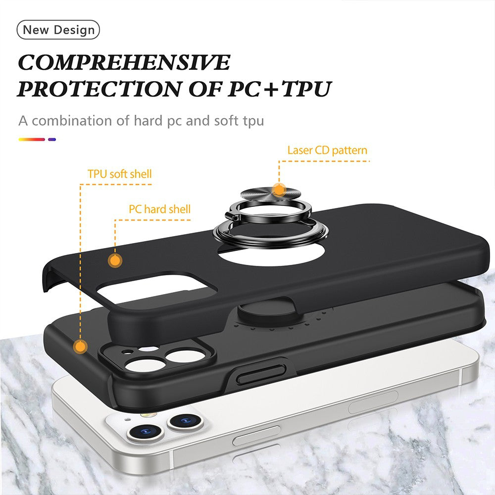 Magnetic Ring Holder Shockproof Cover Case for iPhone 12 / 12 Pro