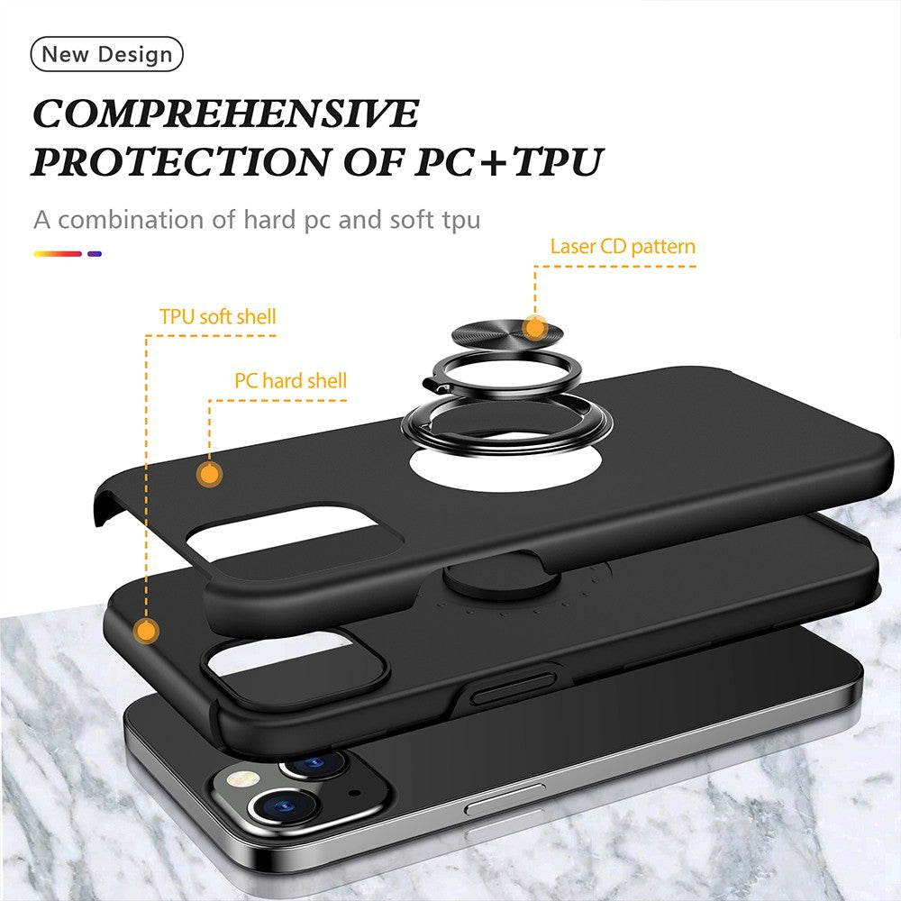 Magnetic Ring Holder Shockproof Cover Case for iPhone 13 / 14