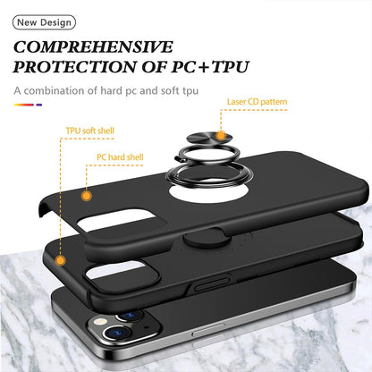 Magnetic Ring Holder Shockproof Cover Case for iPhone 13/14