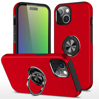 Magnetic Ring Holder Shockproof Cover Case for iPhone 15
